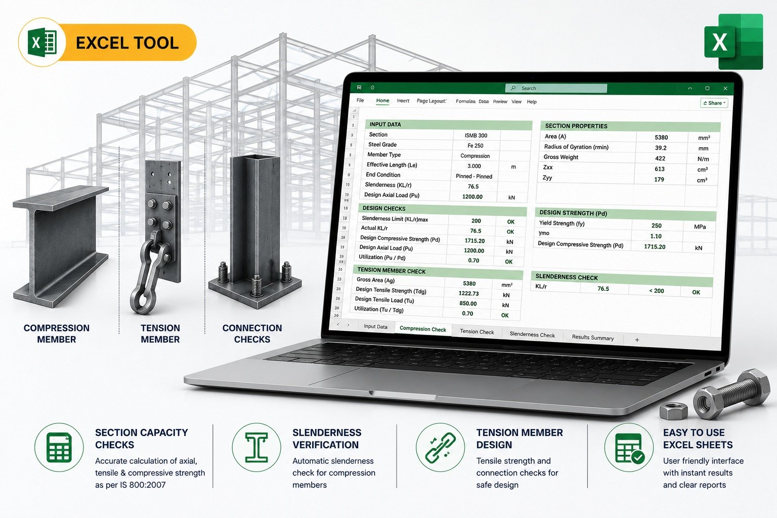 Steel Design - Tension and Compression Member